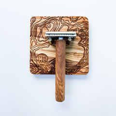 Olive Wood Straight Razor